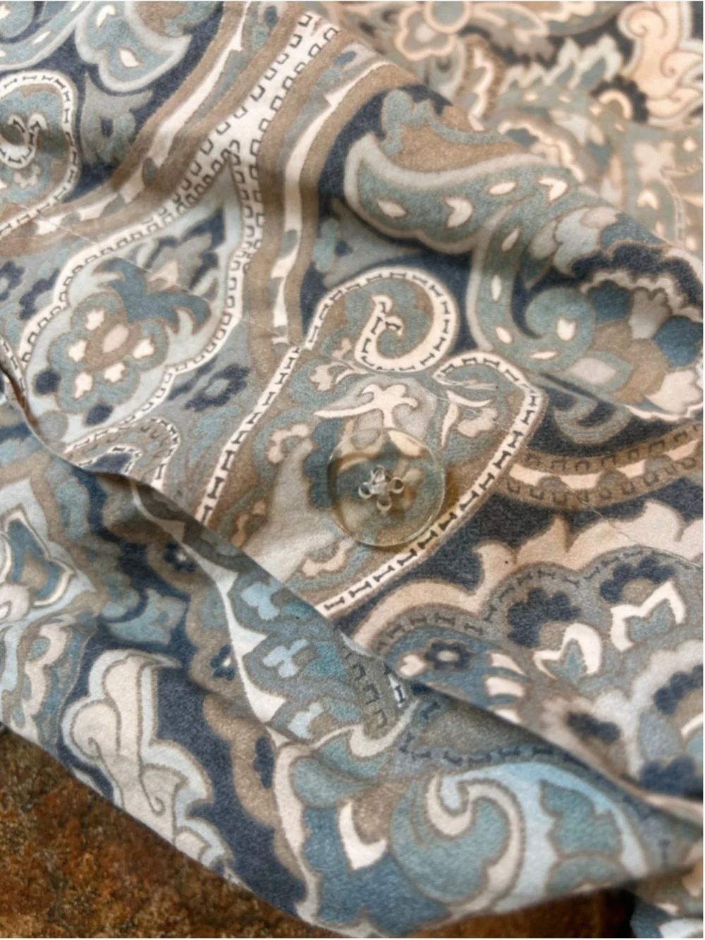 Pottery Barn King MacKenna Duvet Cover Paisley Romantic Organic Cotton